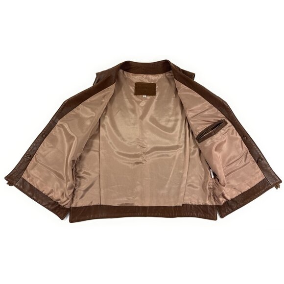 Sam Wolf John Wayne Lamb Skin Leather Western Vest Size 46 XL Made in Texas - Picture 7 of 11